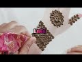 Mehndi design trick with simple | Mehndi design for beginners Easy mehndi design | Cotton bud mehndi