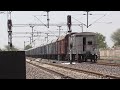 GIMB WDG4G 49227 hauling long BCNHL Wagon Freight Train skipping Lachhmangarh Sikar!!!