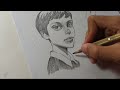 Draw with me , Sketch Portrait process