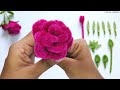 DIY Pipe Cleaner Rose Flower🩷💚| Fuzzy wire Rose Flower making tutorial |Chenille Wire Rose| DIY ROSE