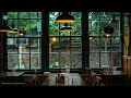 ☕ Cozy Café Rain Ambience with Gentle Piano - Relaxing Music for Relaxation & Focus 🎹