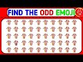 FIND THE ODD EMOJI OUT by Spotting The Difference! 98 #emoji #puzzle #emojichallenge#oddoneemojiout