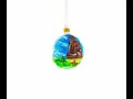 Tian Tan Buddha (Big Buddha), Hong Kong Glass Ball Christmas Ornament 3.25 Inches (KK-1298-80)