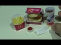 MiniFood McDonald's Burger & Fries with Coke | REAL MINIATURE FOOD COOKING | ASMR