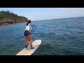 Paddle boarding with Aruguide in Okinawa