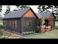 39'x26' (12x8m)This Small House is ... AMAZING! Totally In Love With It | Cozy Cottage House Design