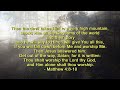 Glory to God in the highest • Spoken and written text of the Bible with background music