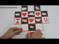 Beautiful Valentine's day Greeting card for husband / handmade valentine cards for boyfriend