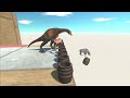 RUNNING AWAY FROM MONSTERS ON THE ROAD, CRAZY JUMPS FROM HEIGHTS - Animal Revolt Battle Simulator