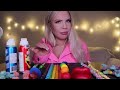 ASMR RAINBOW CANDY, SOUR SLOTHS, RAINBOW TWIZZLERS, NERD ROPE, WAX LIPS, SOUR FOAM CANDY MUKBANG