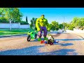 GTA V HULK saves Ironman, Spiderman Save Ironman