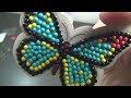 Diamond Butterfly Make Hand Made Key Fob. Hobby video for kids make together with crystals customs.