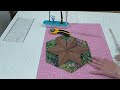 Patchwork tutorial: how draw hexagon without ruler 🥰to sew beautiful table topper