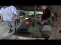 A glass blowing demonstration from the Jamestown Settlement in Virginia