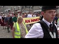 Chieftain leads almost 300 pipers & drummers to the 127th Dufftown Highland Games in Moray, Scotland