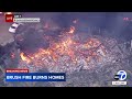 FULL FIRE VID: San Bernardino brush fire burning homes; residents ordered to evacuate