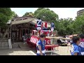 令和6年  大阪市港区   三社神社 夏祭り 宵宮　朝・昼　枕太鼓　宮出し　三度参りなど。