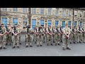 The Royal Regiment of Scotland form up for Motherwell Freedom of North Lanarkshire Parade, Scotland