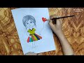 Cute Baby Drawing by Muna Drawing Academy | Learn How to Draw a Cute Baby Step by Step | Drawing |