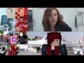 Minecraft Captain America Civil War side by side comparison sub Español