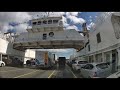 Arriving to Swartz Bay terminal near Victoria BC and boarding 