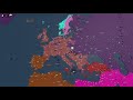 Timelapse of Europe in Nations Roleplay Remastered [ALTERNATE HISTORY]