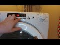 Candy Washing Machine Review - Programs and options