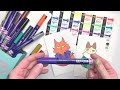 Arrtx 24 Top Valve Action Acrylic Markers - Swatches and drawing!