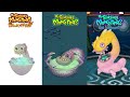 My Singing Monsters Vs The Lost Landscapes Vs Humbug Island Vs Real Life | Redesign Comparisons