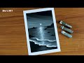 Black beach Oil Pastel Painting for beginners | Easy Oil Pastel Drawing Tutorial