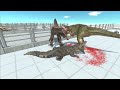 BUCK T-REX & SPINOSAURS (DUO DEATH RUN) - Animal Revolt Battle Simulator