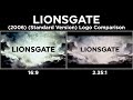 Lionsgate (2006) (Standard Version) Logo Comparison
