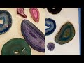 Unwrapping New Agate Pieces for Geode Art