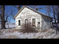 Abandoned Witteman Farmhouse in the Winter full of belongs