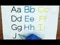 Alphabet, ABC song, ABCD, A to Z, Kids rhymes, collection for writing along dotted lines for toddler