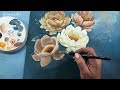 The Secret of Elegance/ Paint Flowers/ Camellias with Spontaneous Brush Strokes