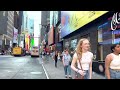 New York City Summer 2024 Walking Tour in Manhattan 4K NYC Walk - 5th Avenue, Times Square Tour 2024