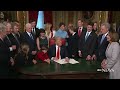 Trump, Lawmakers Joke About Pens During Law Signing