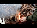 Making a finnish log stove or Raappanan fire