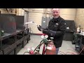 Setting up an Oxy-fuel cutting torch system.