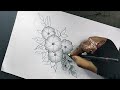 How To Draw Simple🌼Flower ||  Flower🌸 Drawing || Cushion Cover || Embroidery Design  Drawing ||
