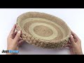 DIY Wicker Serving Tray with Jute Ropes and Cardboard | Jute Rope Tray