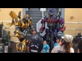 Transformers Meeting Both Optimus Prime & Bumblebee Universal Studios Hollywood 2017