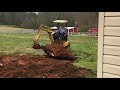 6000 lb excavator vs 2000 lb stump