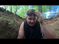 FOXHOLE JUNGLE OVEN Chimney install Part 2 STRUGGLE IN THE JUNGLE