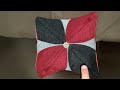 Beautiful cushion cover with upholstery fabric, super easy and quick to make.