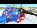 SUPERMAN with BATMAN TEAM DEATH RUN - Animal Revolt Battle Simulator