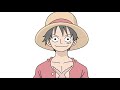 How To Draw Monkey D. Luffy | One Piece - Easy Step By Step Tutorial