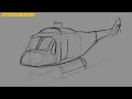 How to draw a helicopter