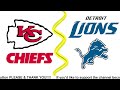 🏈 Detroit Lions vs Kansas City Chiefs NFL Game Live Stream 🏈